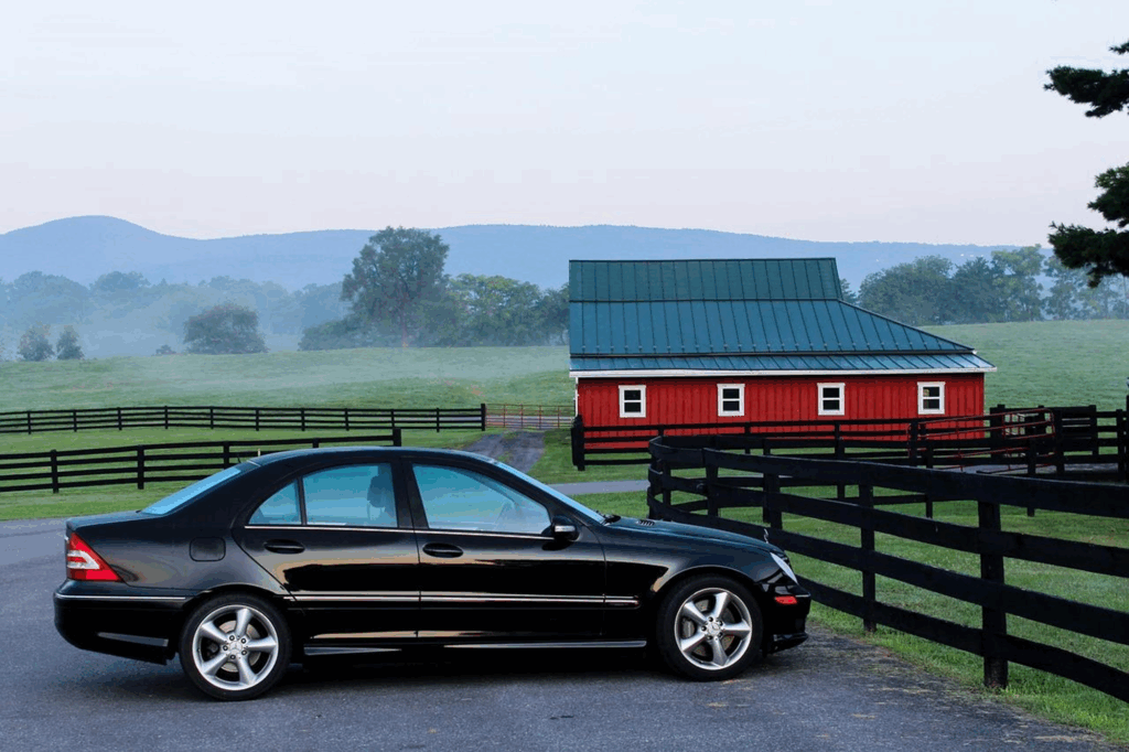 car near the house