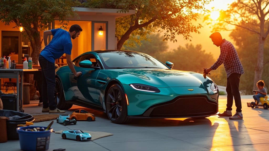 Driveway car detailing