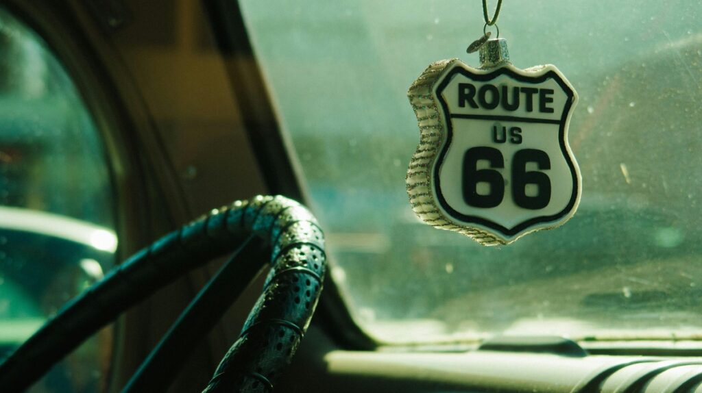 White and Black Route 66
